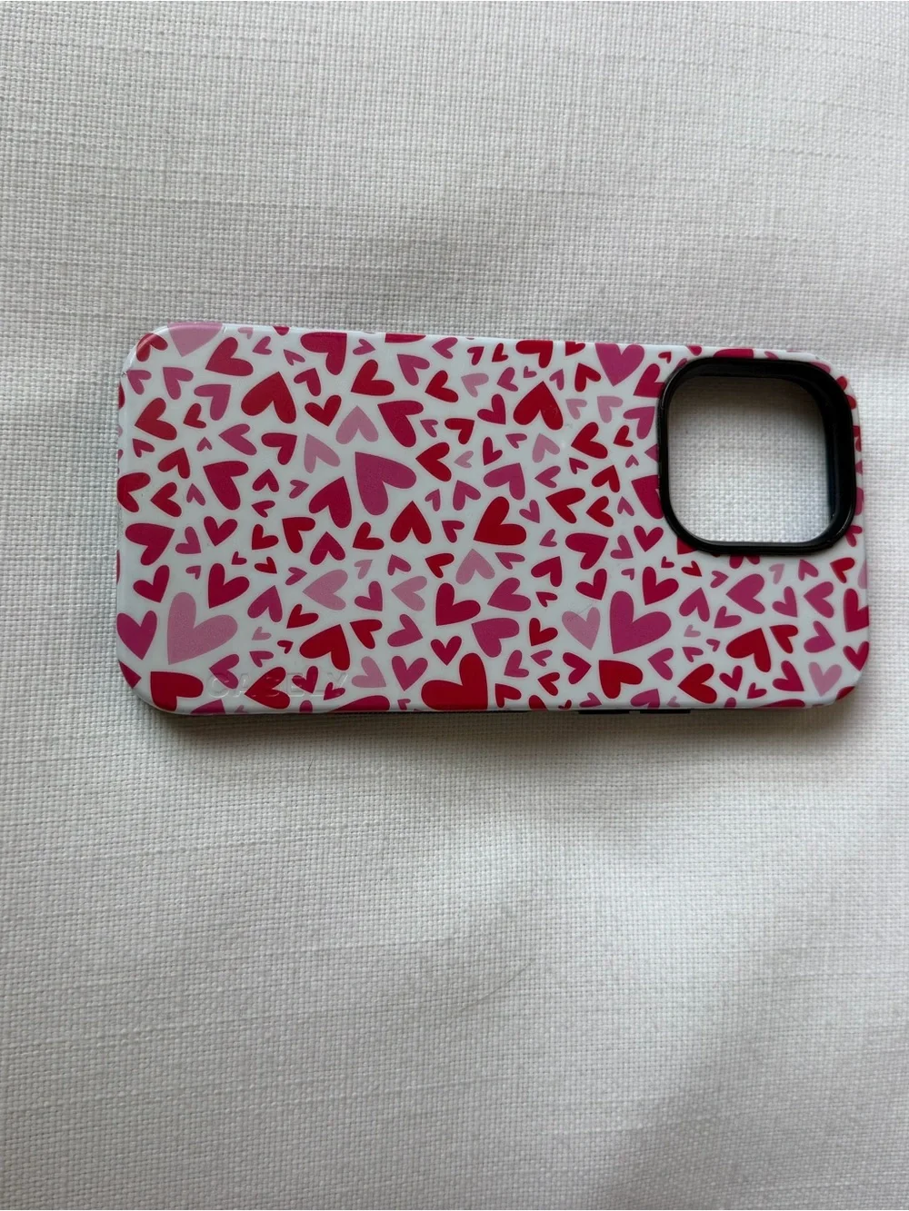 Pink & Red Heart Pattern Phone Case - iphone 14 pro max